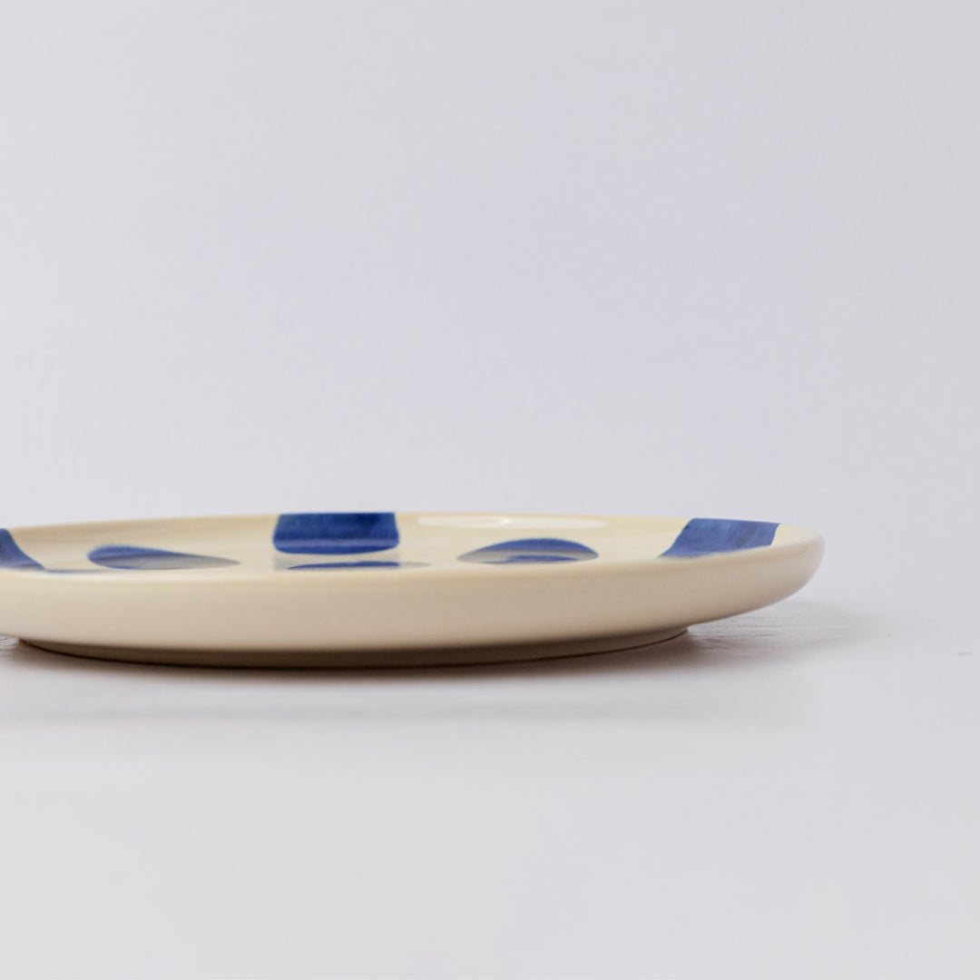 TUHU CERAMICS | 丸皿 ウエスタン 陶器 ハンドメイド "Polka Dots" 83
