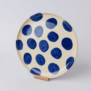 TUHU CERAMICS | 丸皿 ウエスタン 陶器 ハンドメイド "Polka Dots" 83