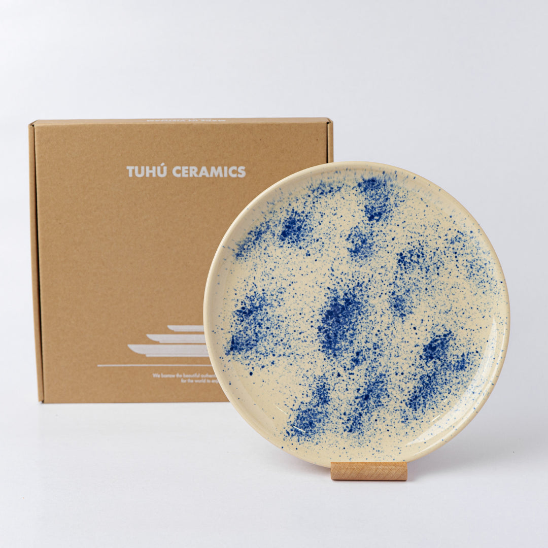 TUHU CERAMICS | 丸皿 ウエスタン 陶器 ハンドメイド"Sparkle night" 36