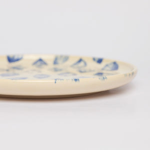 TUHÚ CERAMICS | トゥーフー セラミックス Leafblue 06 ハンドペインティング 手描き ソンベー 丸皿 3サイズ