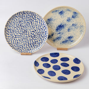 TUHU CERAMICS | 丸皿 ウエスタン 陶器 ハンドメイド "Polka Dots" 83