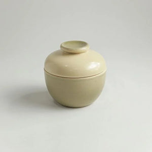 TUHU CERAMICS | 蓋付ボウル 陶器 手描き Solidgreen 70