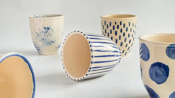 TUHU CERAMICS | 陶器 カップ セット 手描き ハンドメイド Pipa-D1 168