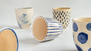 TUHU CERAMICS | 陶器 カップ セット 手描き ハンドメイド ROG 161