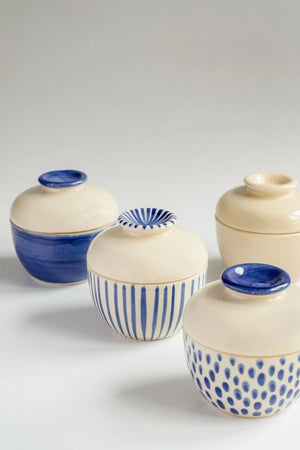 TUHU CERAMICS | 蓋付ボウル 陶器 手描き Y Thanh 71