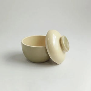 TUHU CERAMICS | 蓋付ボウル 陶器 手描き Solidgreen 70