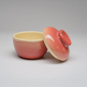 TUHU CERAMICS | 蓋付ボウル 陶器 手描き Solidred 69