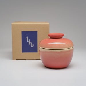 TUHU CERAMICS | 蓋付ボウル 陶器 手描き Solidred 69