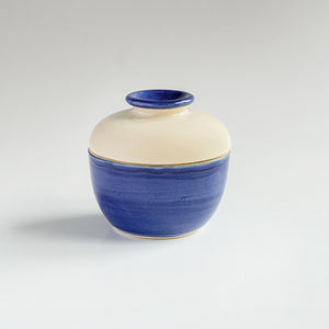 TUHU CERAMICS | 蓋付ボウル 陶器 手描きIndigo 77