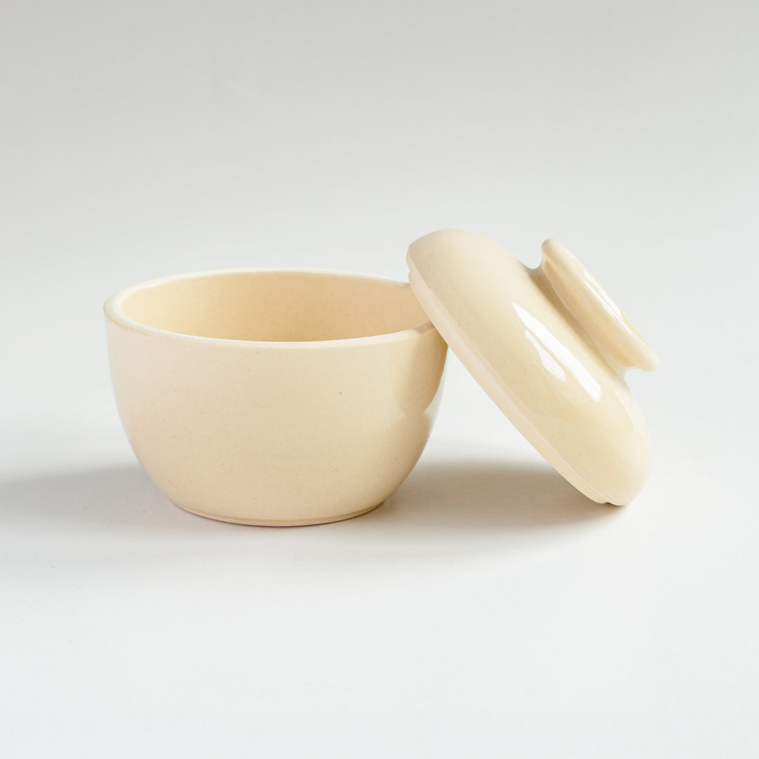 TUHU CERAMICS | 蓋付ボウル 陶器 手描き Plain 75