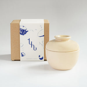 TUHU CERAMICS | 蓋付ボウル 陶器 手描き Plain 75