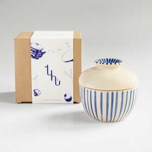 TUHU CERAMICS | 蓋付ボウル 陶器 手描き River of Ganga 74