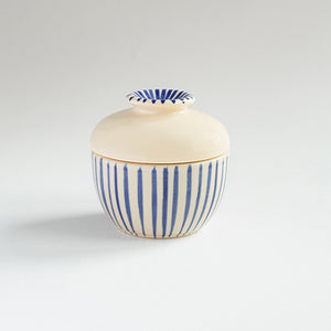 TUHU CERAMICS | 蓋付ボウル 陶器 手描き River of Ganga 74