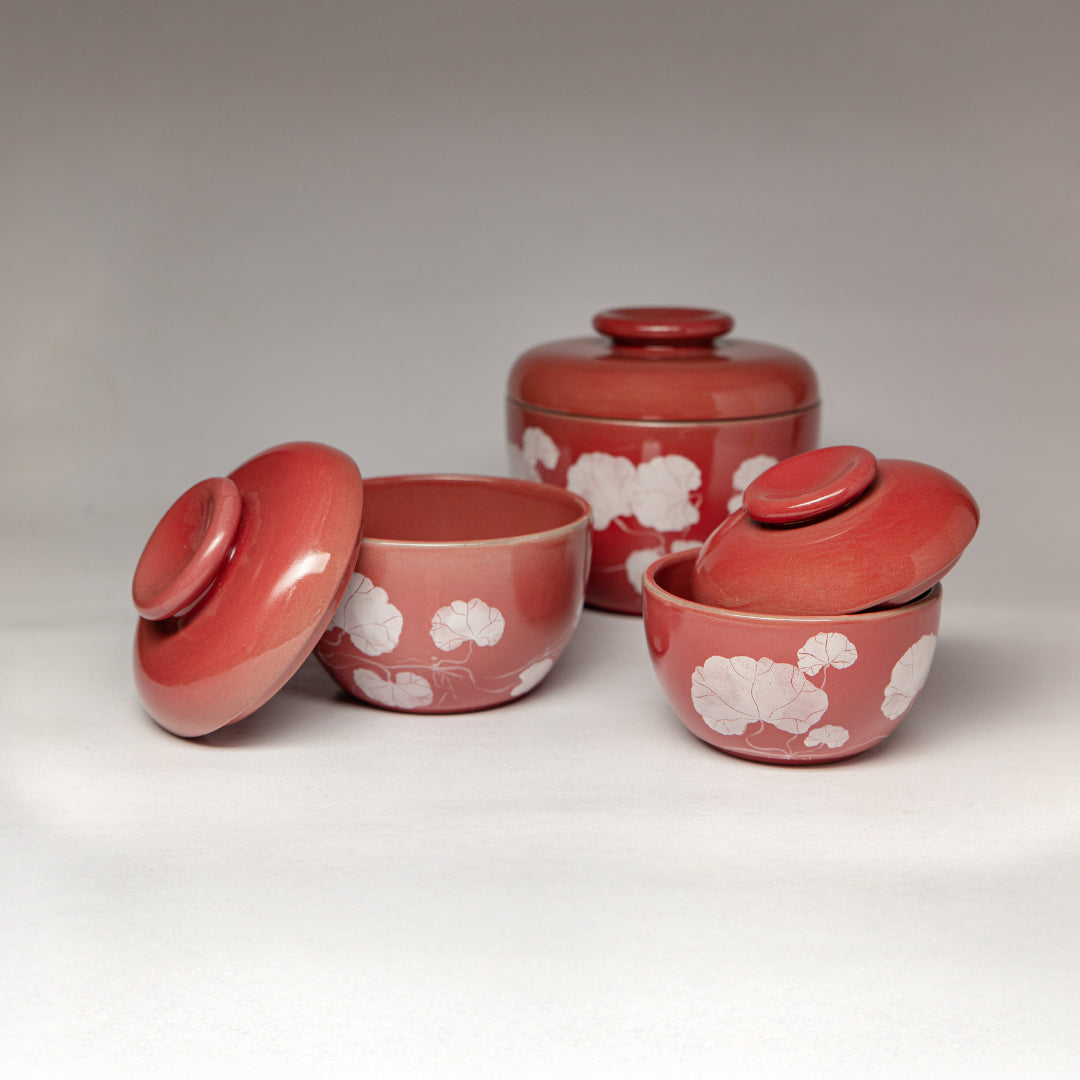 TUHÚ CERAMICS | トゥーフー セラミックス "rễ má" 蓋付き 茶碗 陶器 ポット 3サイズ