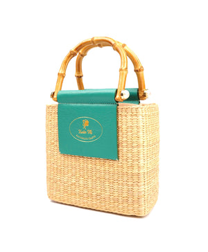 【送料無料】Xuân Thị HandMade Crafts | スアン・ティ LADYシリーズ グリーン カゴバック
